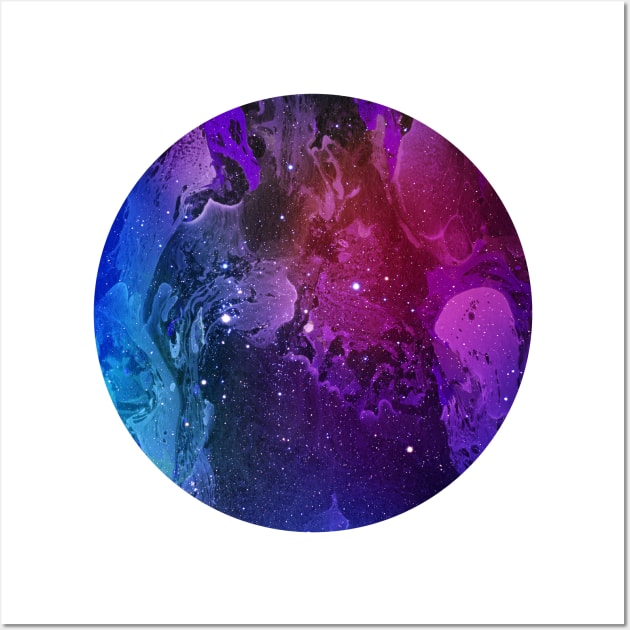 Circular Purple Marble Wall Art by Art Designs